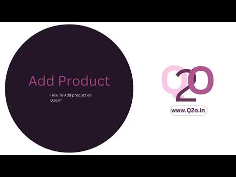 How to Add product on | Q2o.in | Qr to Order