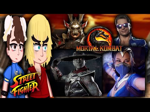Street Fighter react to Mortal Kombat | Part 2 | Gacha React 🇧🇷🇺🇸