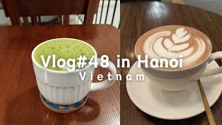 【Vietnam Vlog】カフェでおこわを朝ごはんに食べる。相変わらず甘い飲み物飲んでおります。。