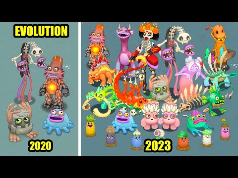 Bone Island Evolution - All Sounds and Animations | My Singing Monsters