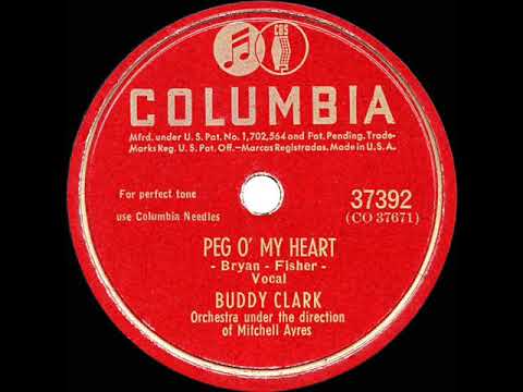 1947 HITS ARCHIVE: Peg O’ My Heart - Buddy Clark (a #1 record)