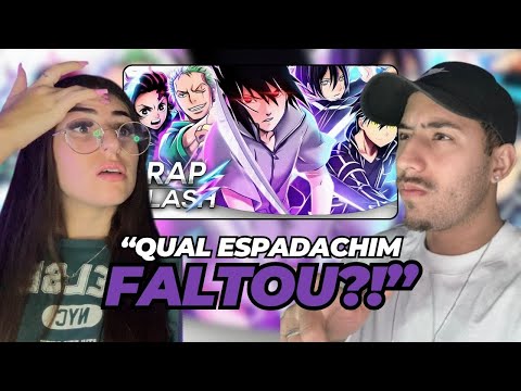 (QUAL O MELHOR?) ♫ SPEEDLORD 2 - ESPADACHINS (Animes) | Flash Beats (Prod. Hunter) | REACT