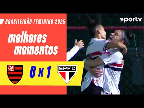 Gols e lances de Flamengo x São Paulo