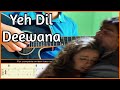 Yeh Dil Deewana Guitar Lesson | Pardes | Fingerstyle Tabs | Shahrukh Khan | Sonu Nigam