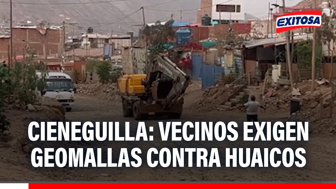🔴🔵 Cieneguilla: Vecinos exigen geomallas contra huaicos
