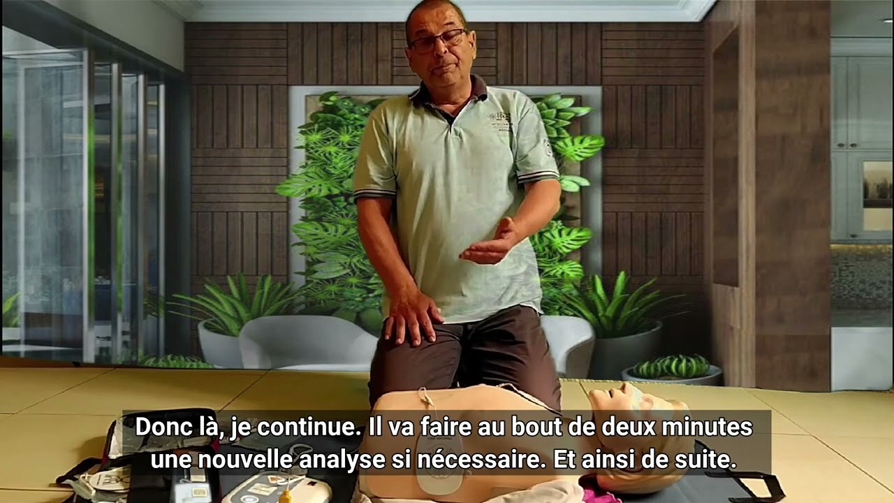 Utilisation du défibrillateur