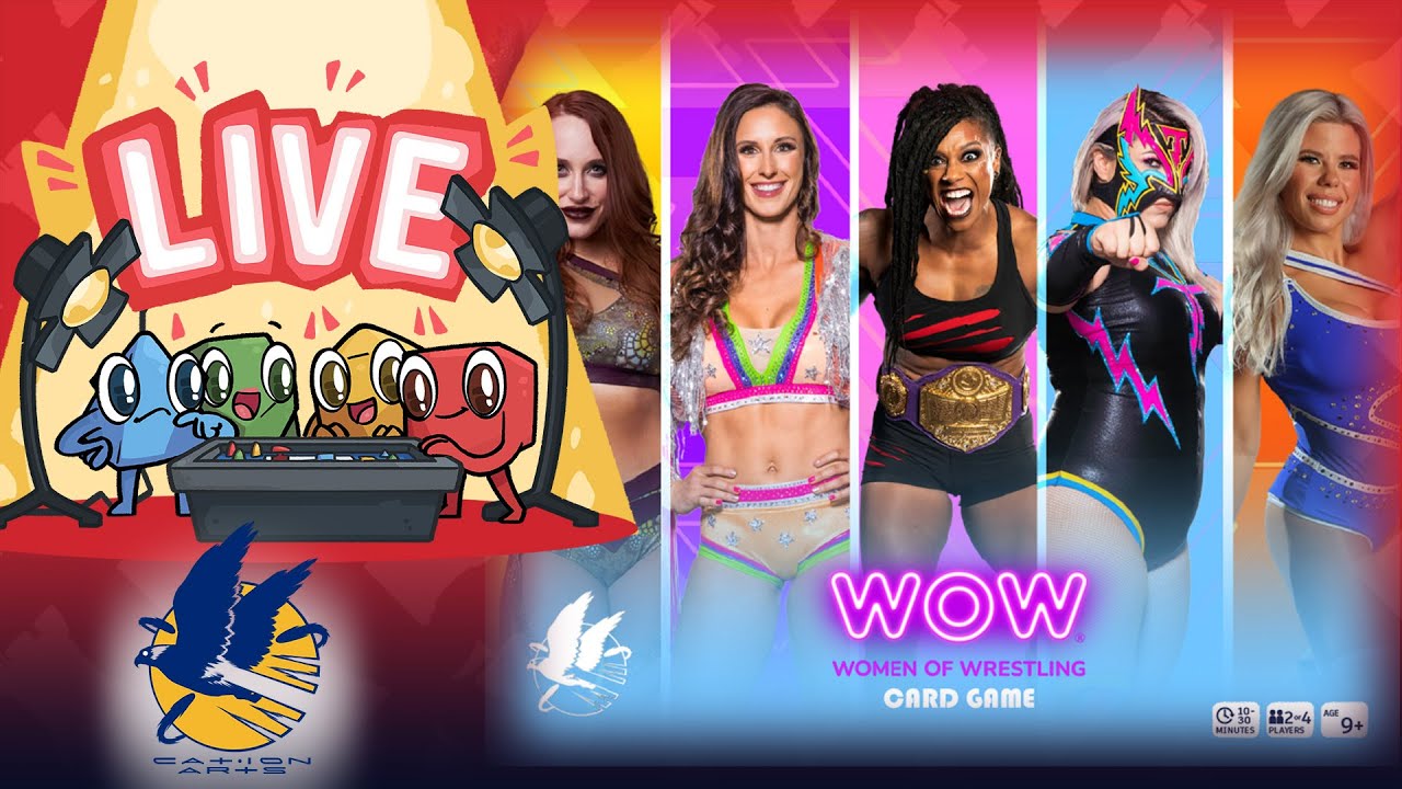 Women of Wrestling Card Game Live Play
