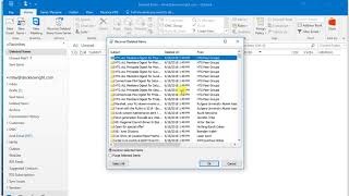 Outlook 2016 Deleted File Recovery - Tutorial