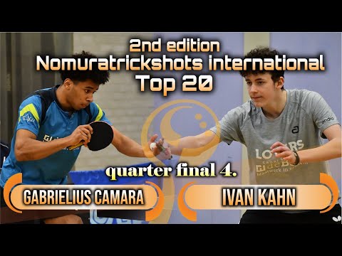 Quarter Final 4. Gabrielius Camara vs Ivan Kahn  - Nomuratrickshots international #tabletennis