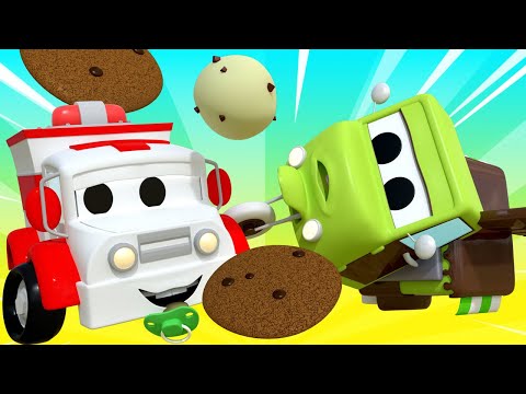 Amber la Ambulancia - Bebe Carrie El Carro de Dulces No Se Siente Muy Bien! - Dibujos Animados