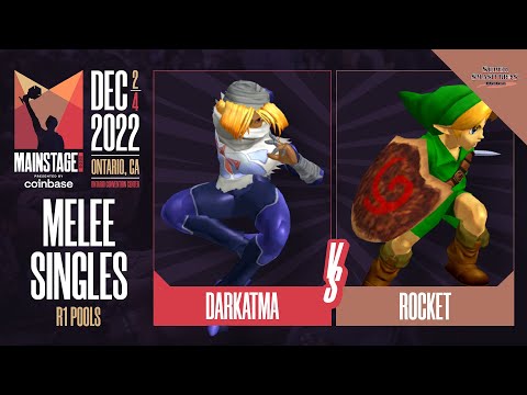 Darkatma (Sheik) vs Rocket (Young Link) - Melee Singles Pools Winners Quarters  - Mainstage 2022