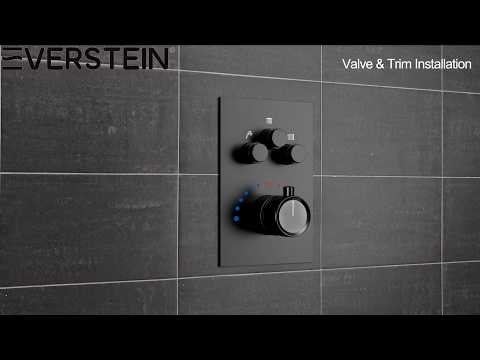 Effortless Installation: SFS1003-BK12 Wall-Mounted Rainfall Shower with Body Jets & Thermostat