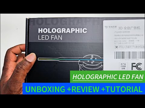 3D Holographic Led Display Fan || Unboxing +Review +Tutorial