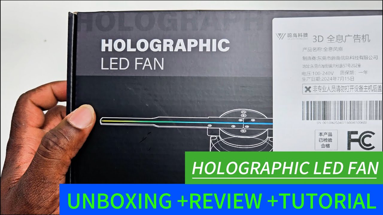 3D Holographic Led Display Fan || Unboxing +Review +Tutorial