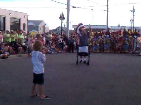 South Philadelphia String Band's Jim Donaghy wears the Captain's Headress once again...
