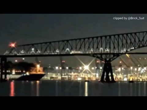 RAW: Cargo ship loses power, crashes into the Baltimore Bridge