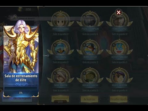 Sala de entrenamiento élite - Saint Seiya Awakening (mobile)