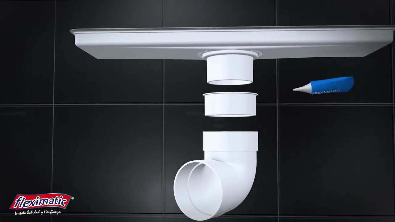 Coladera Alargada Minimalista Fleximatic anti-olor