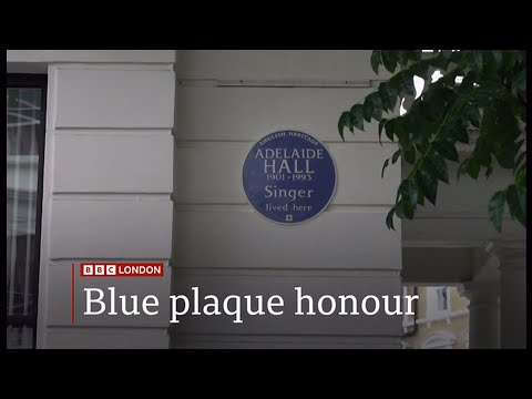 Adelaide Hall - 'Real first lady of jazz' honoured with blue plaque (UK) 9/July/2024