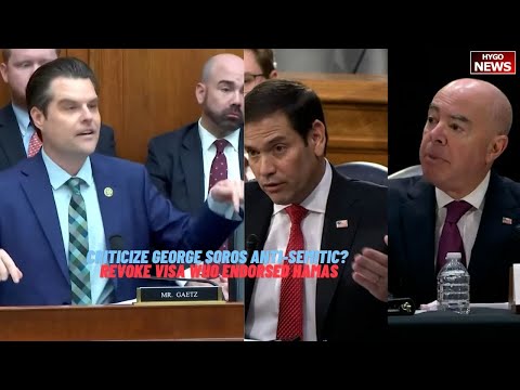 Is Criticizing George Soros and Globalism ANTI-SEMITIC? revoke Visa who endorsed or supported Hamas