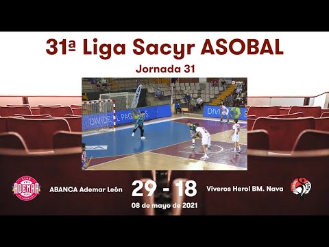 31ª Liga Sacyr ASOBAL J31: ABANCA Ademar León - Viveros Herol BM. Nava 29-18