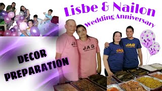 Decor Preparation | Lisbe & Nailon Wedding Anniversary 2022
