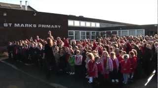 preview picture of video 'Bandstand Arrives at St Mark's Primary, Irvine'