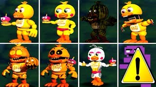 Five Nights at Freddy&#39;s 1 2 3 4 5 6 ALL CHICA ANIMATRONICS *FNAF 2018*