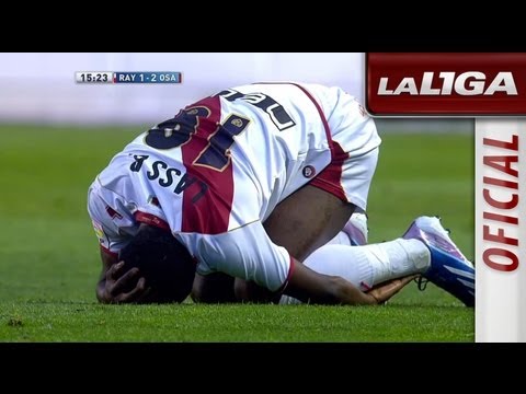 Lesión de Lass tras la dura entrada de Nano