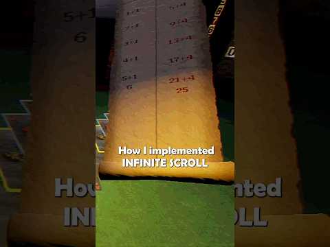 Infinitely unraveling scroll