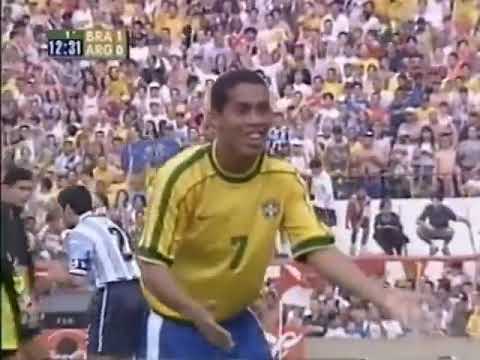 BRASIL  4 x 2  ARGENTINA  1999  AMISTOSO DA SELEÇÃO