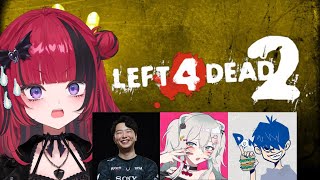 【#LEFT4DEAD2】L4D2初見で初心者!!w/獅白ぼたん・あきら・ドンピシャ 【 #折咲もしゅ #MOSHULIVE #REJECT】
