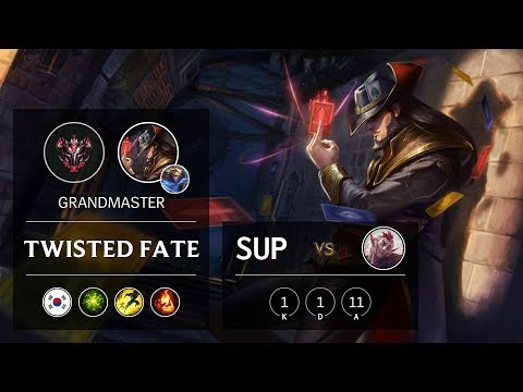 Twisted Fate Support vs Rakan - KR Grandmaster Patch 9.23