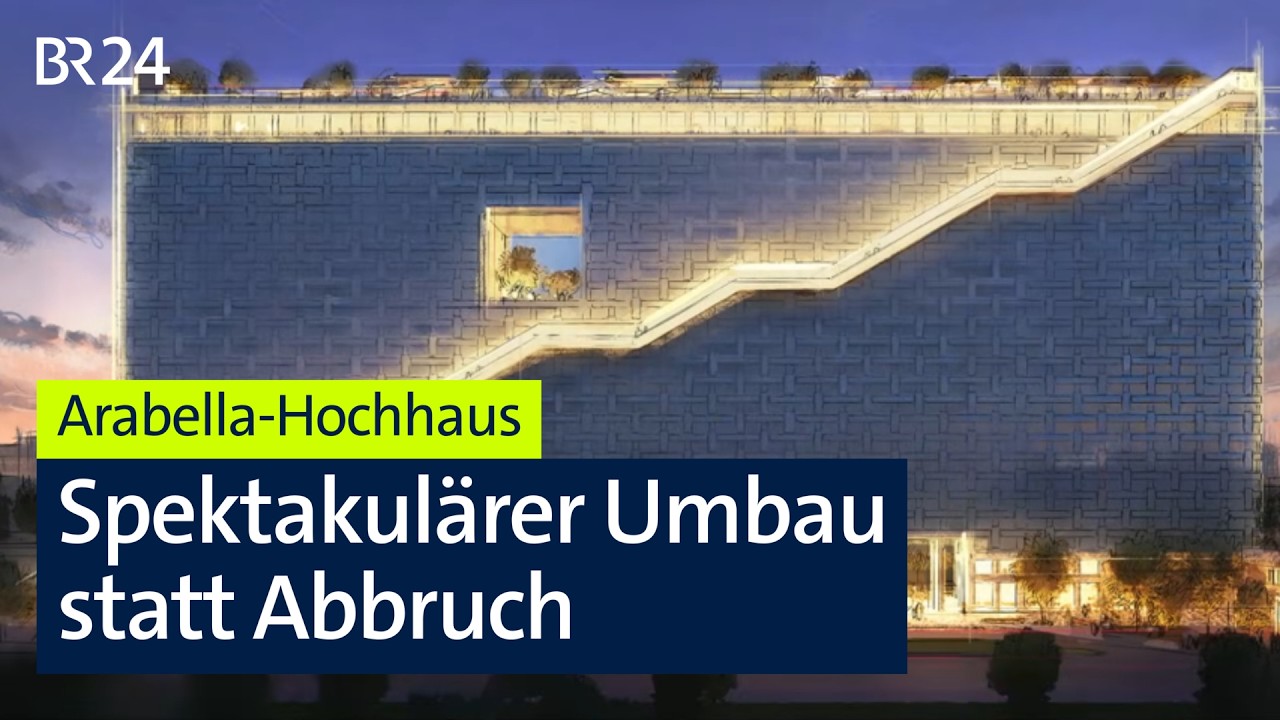 Legendäres Hochhaus wird umgebaut - mit Außenrolltreppe u. Dachterrasse für alle | Abendschau | BR24