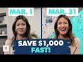 4 Ways to Easily Save $1,000 in a Month