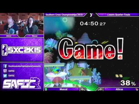 SXC2K15 - SSBM - Muscat (Peach/Sheik) vs Atticus (Fox) - Losers Quarters