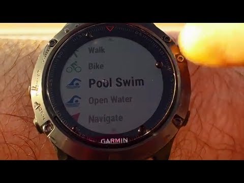 Garmin Fenix 5 Indoor Pool Swimming Activity Demo