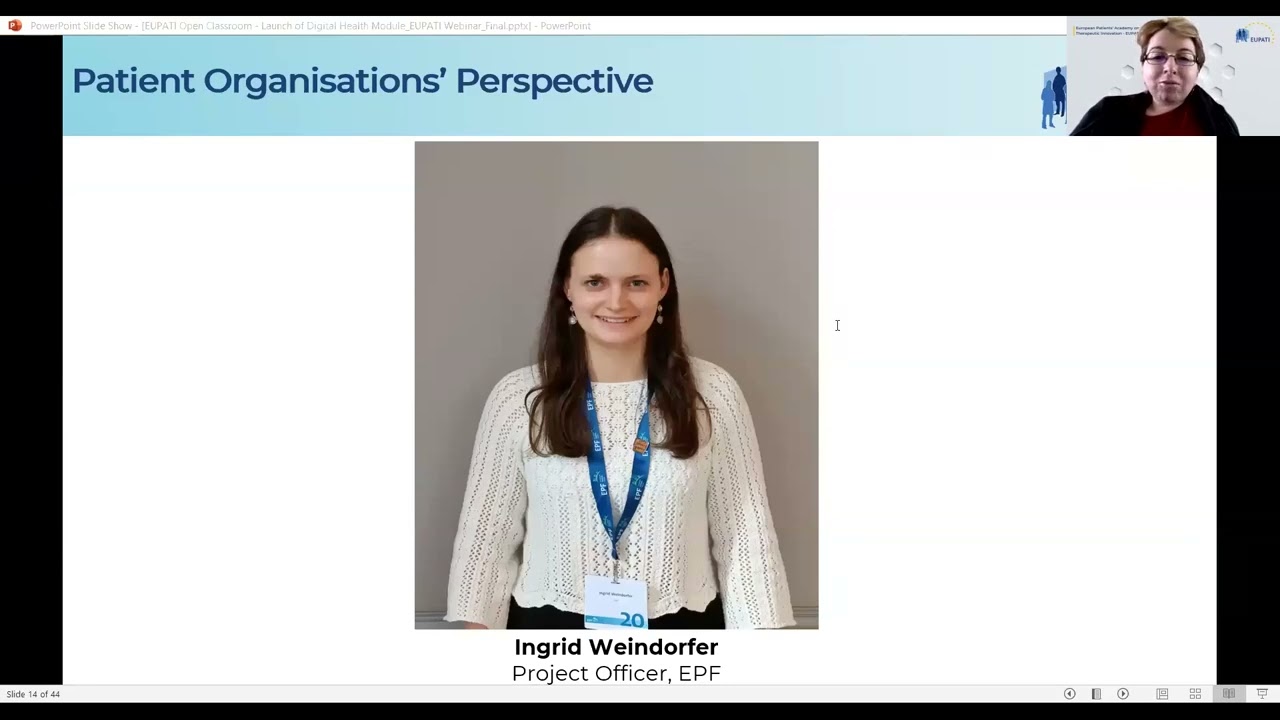 Webinar EUPATI Digital Health Module