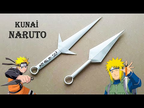 MAKING NARUTO KUNAI FROM PAPER - ( How To Make a Paper Kunai )