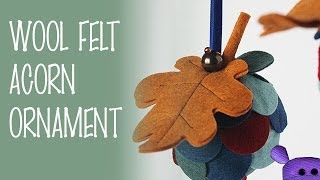 preview picture of video 'How to Make a Wool Felt Acorn Shaped Christmas Ornament - Crafty Hangouts -Holiday Show'