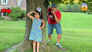 Sally Play HIDE and SEEK with DAD - Family fun games