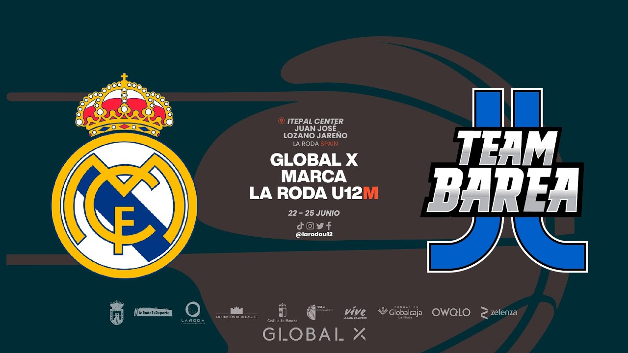 U12M.  REAL MADRID vs TEAM BAREA (Pto.Rico). Torneo Internacional GLOBAL X Future Stars La Roda 2023