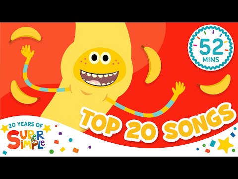 Top 20 Songs! | Best Toddler Songs & Fan Favorite Hits! | Super Simple Songs 20th Anniversary 🎉