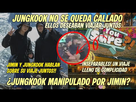 JIKOOK share details of their trip! They wanted to enjoy it together!