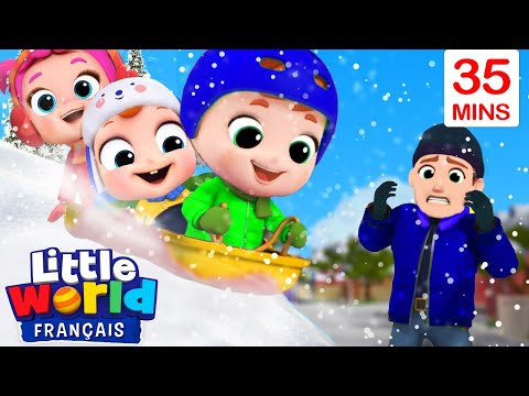 Jouons dans la neige | Comptines pour les tout-petits | Little World Français