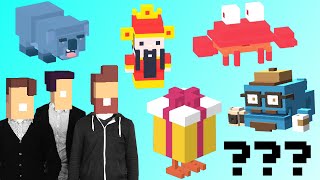 Crossy Road ALL 8 SECRET CHARACTERS UNLOCK! | From Chinese Update Cai Shen to Crab | Android, iOS