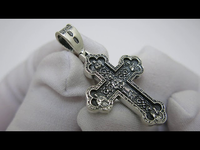 Серебряный крестик 3100420 Видеообзор