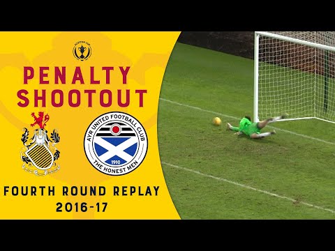 Full Penalty Shootout | Queen's Park v Ayr United | Scottish Cup Fourth Round Replay 2016-17