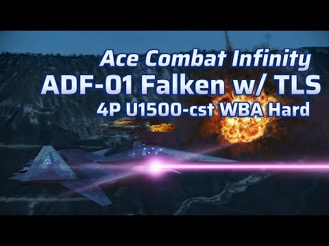 Ace Combat Infinity | Lv.11 ADF-01 | Lv.5 TLS | U1500 WBA Hard, 4P no bots S rank