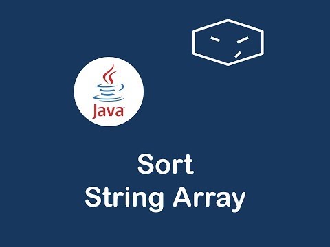 sort string array in java